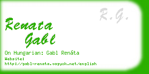 renata gabl business card